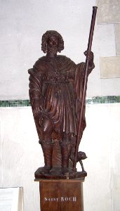 Lieurey statue Saint-Roch