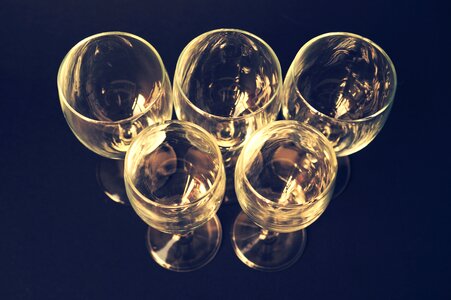 Olympic wine glasses blue wine