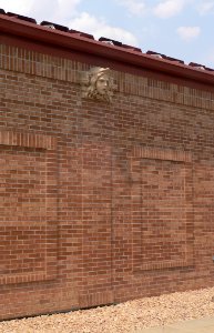 Lincoln County, Colorado courthouse SE wall detail 1