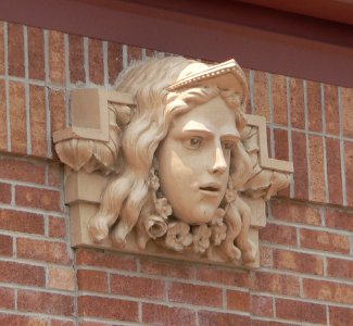 Lincoln County, Colorado courthouse SE wall detail 2