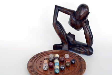 Play question mark holzfigur