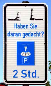 Lindau, Verkehrsschild, Parkscheibe, 1