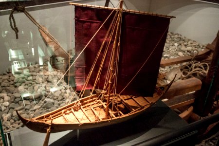 Lindholm Höje Museum, model of a ship