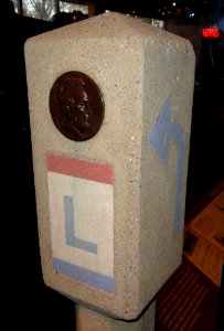 Lincoln Highway marker, 1928 - National Museum of American History - DSC08477
