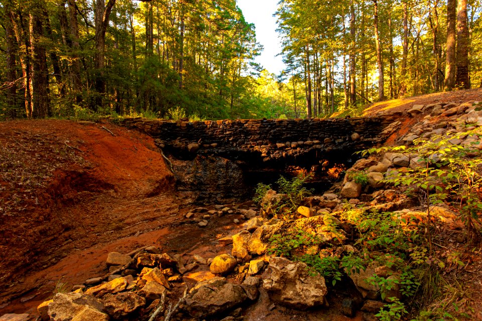 Lincoln Parish Park Waterfall during low flow