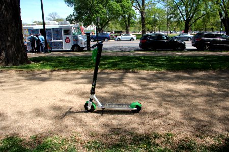 Lime scooter on National Mall, April 2019