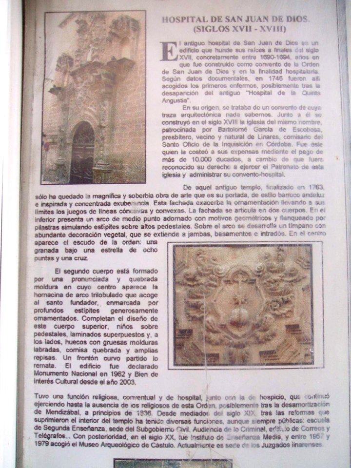 Linares - Antiguo Convento-Hospìtal de San Juan de Dios (Juzgados) 2