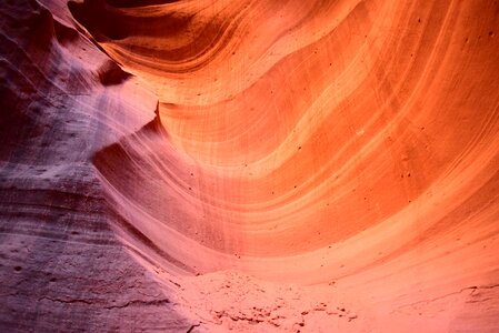 Sandstone linear flow antelope canyon photo