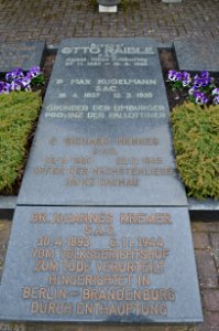 Limburg, Pallottinerfriedhof, Grab Johannes Kremer, Otto Raible, Richard Henkes, Max Kugelmann