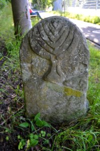 Limburg, Lahnufer, Grenzstein, Vorderseite