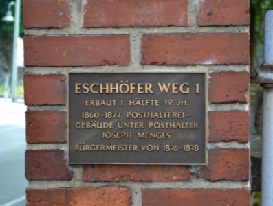 Limburg, Frankfurter Straße 11, Tafel