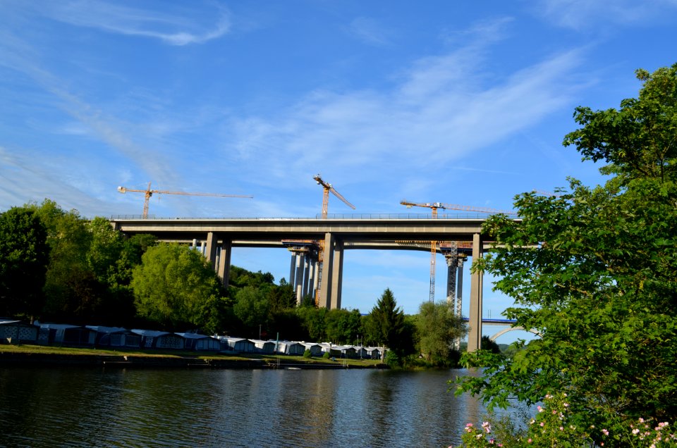 Limburg, Baustelle Autobahnbrücke