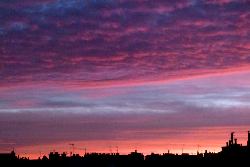 Lever de soleil sur Paris