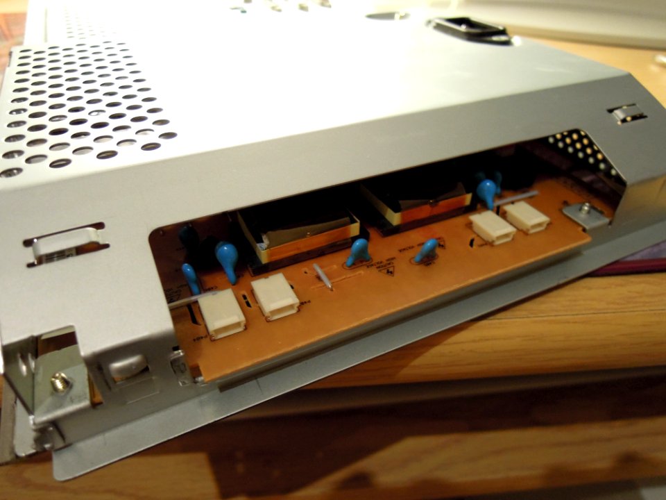 LG M2762D - adaptor inverter board AIVP-0065C by Lien Chang mounted in steel cage
