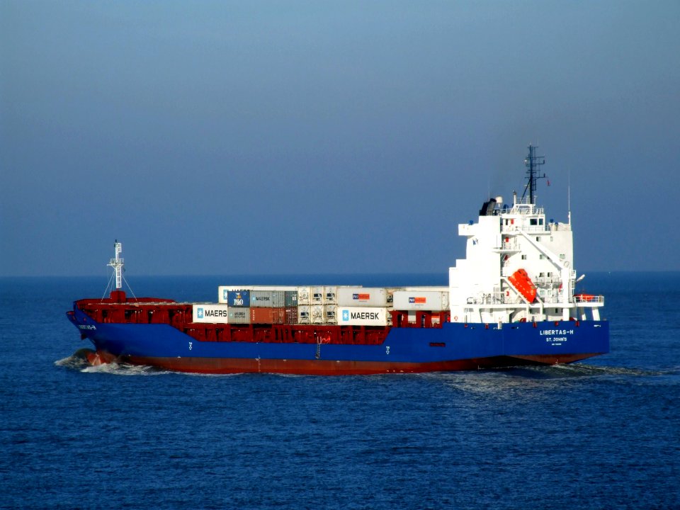 Libertas-H p4 leaving Port of Rotterdam 15-Dec-2007
