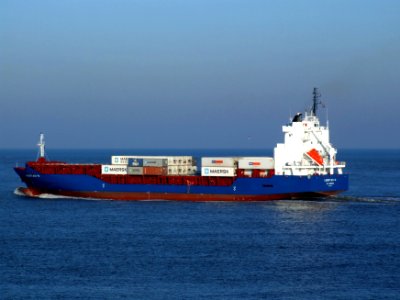 Libertas-H p3 leaving Port of Rotterdam 15-Dec-2007