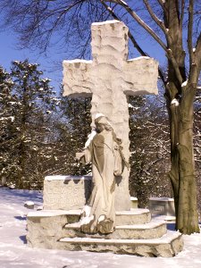 Lewis Brown monument, Allegheny Cemetery, 2015-01-28, 02