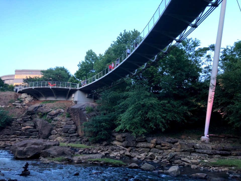 Liberty Bridge at Falls Park on the Reedy, June 2019 2