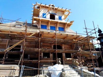 Libušín during reconstrution2018 08