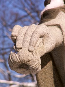Lewis Brown monument, Allegheny Cemetery, 2015-01-28, 04 photo