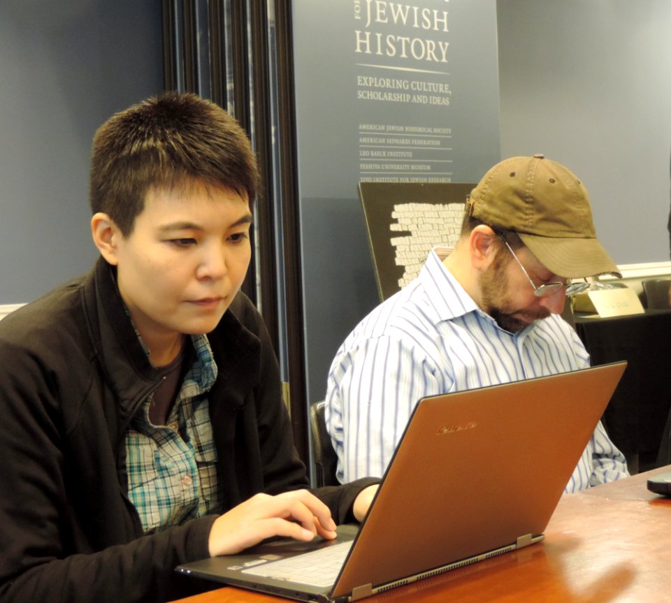 Librarians at Center for Jewish History WPNY 2015 jeh