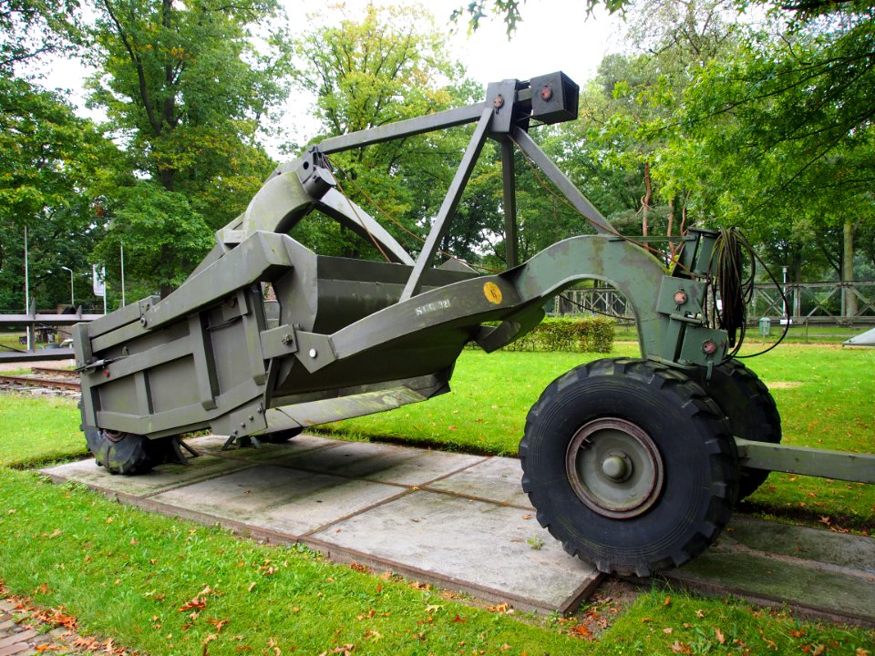 LeTourneau-Westinghouse Compagny Scraper trailer, Geniemuseum Vught, photo 2