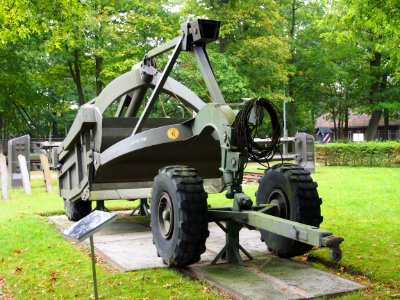 LeTourneau-Westinghouse Compagny Scraper trailer, Geniemuseum Vught, photo 1