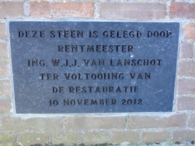 Leur (Wijchen) van Balverenlaan 3 voormalige maalderij, gevelsteen, Gem.Mon