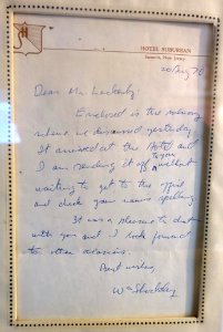 Letter by William Shockley, 20 August 1970 - New England Wireless & Steam Museum - East Greenwich, RI - DSC06728