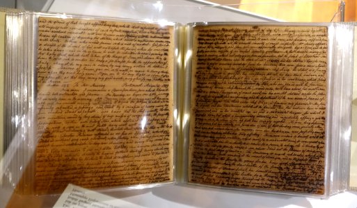 Letter book, volume 1, Nov. 3, 1765 to Dec. 1781, by Judith Sargent Murray in correspondence with George Washington, August 1779, ink on paper - Cape Ann Museum - Gloucester, MA - DSC01082
