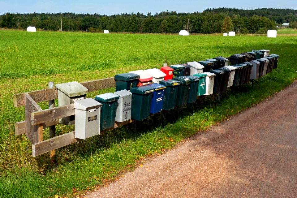 Letter boxes in Barkedal