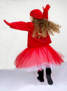 Twirling happy joy photo