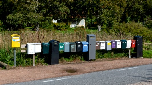 Letter boxes in Skalhamn photo
