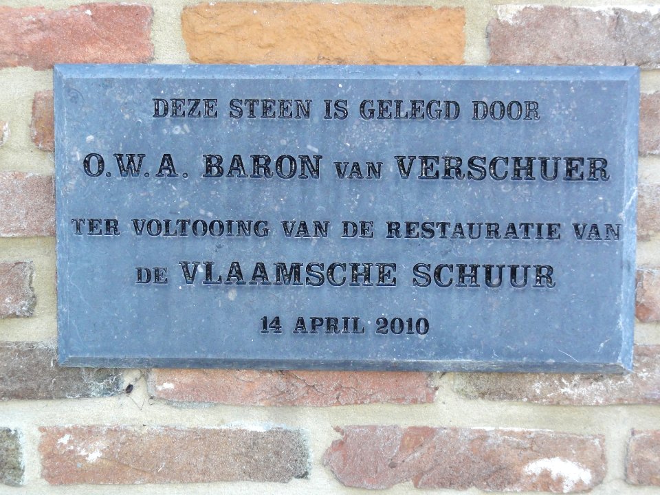 Leur (Wijchen) van Balverenlaan 1 Vlaamse schuur, gevelsteen, Gem.Mon