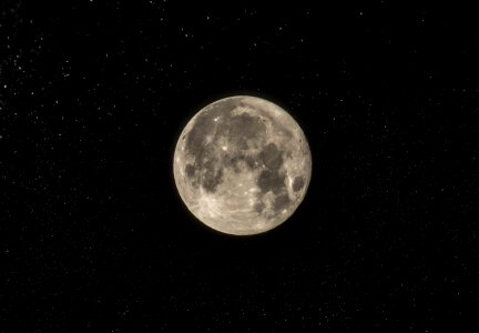 Moon moon surface stars