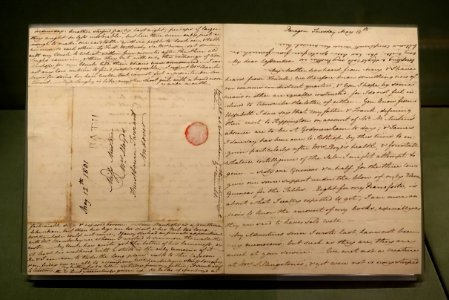 Letter to Cassandra Austen, by Jane Austen, Bath, 12 May 1801 - Morgan Library & Museum - New York City - DSC06587