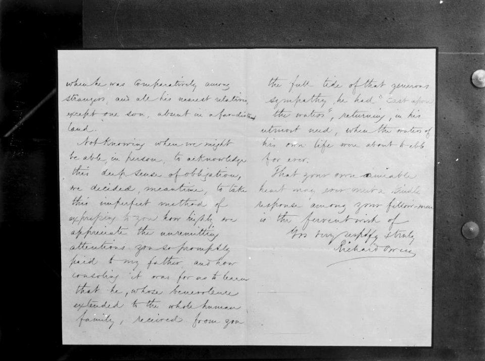 Letter from Richard Owen to Davies Thomas, 14 February 1839 (1293502)