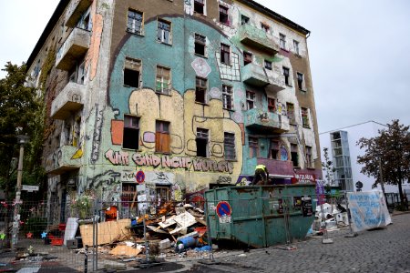 Liebigstraße 34 Mitte Oktober nach der Räumung (Berlin)