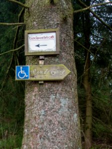 Liebesbankweg Hinweisschild Hahnenklee