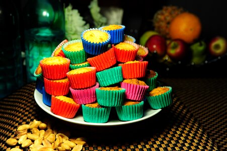 Delicious bake colorful photo