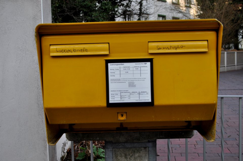 Liebesbrief-Briefkasten