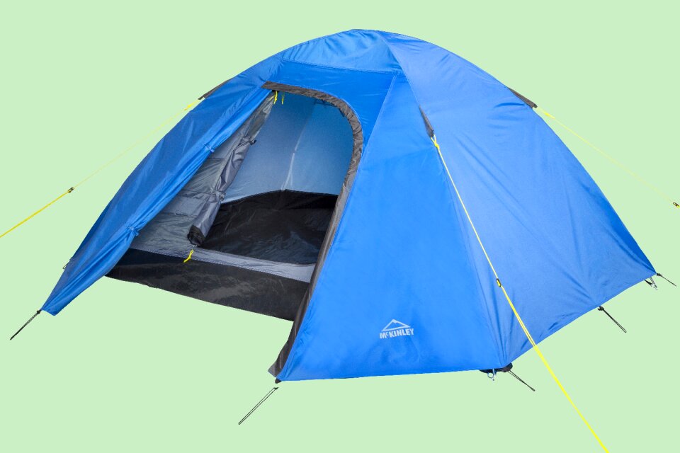 Camping outdoor blue