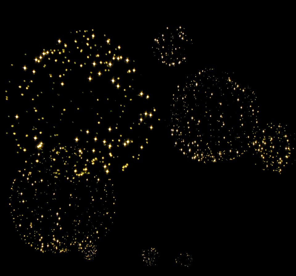 Lichter-Ketten-Kugeln im Raum