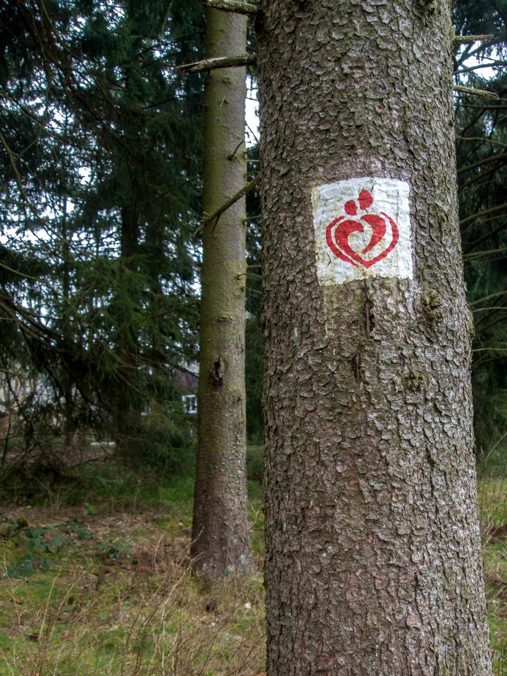 Liebesbankweg Zeichen Hahnenklee