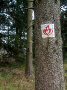 Liebesbankweg Zeichen Hahnenklee