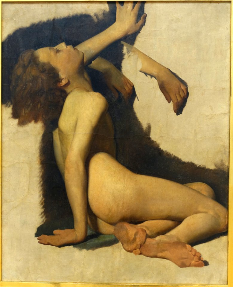 Lifeless nude youth, by Antonio Ciseri, 1853 - Galleria nazionale d'arte moderna - Rome, Italy - DSC05168