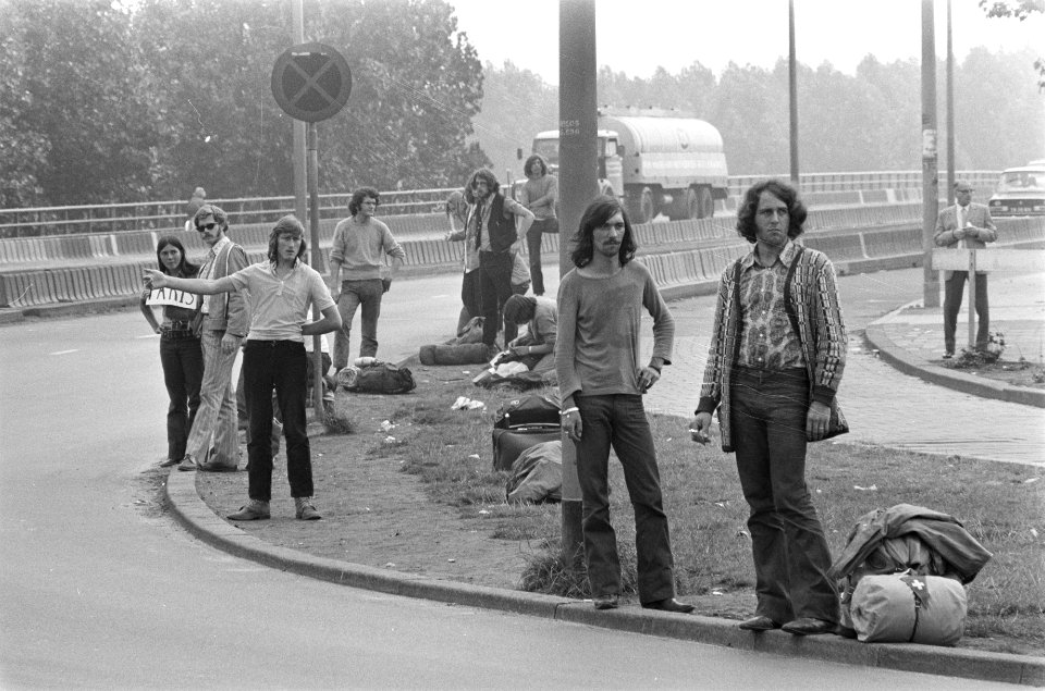 Lifters bij Utrechtse brug, Amsterdam, Bestanddeelnr 924-7583