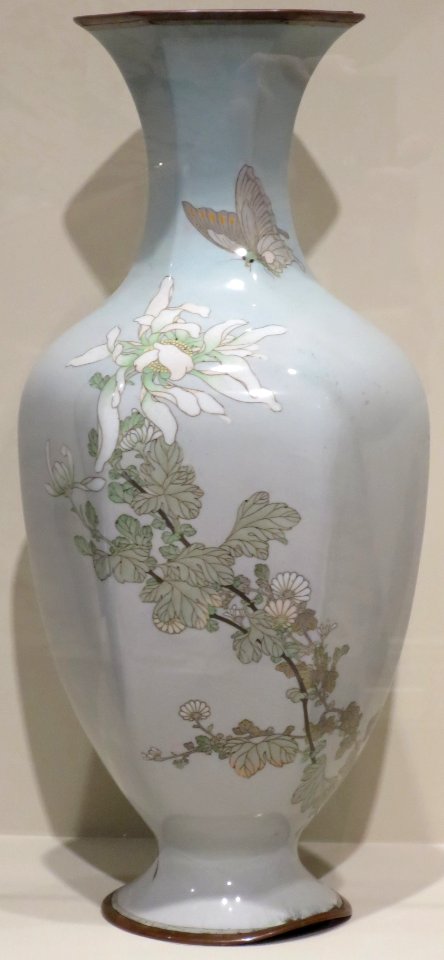 Light blue cloisonné vase, 19th century, Cincinnati Art Museum