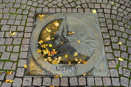 Liepāja - sister city markers - Darmstadt, Germany - DSC09914