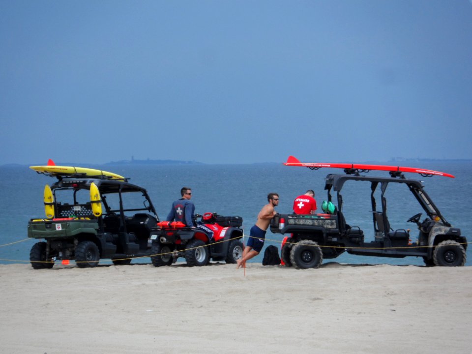 Lifeguard Vehicles on a beach